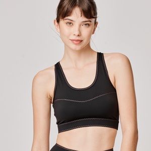 Sapopa Italian Activewear Titanio Sports Bra Black